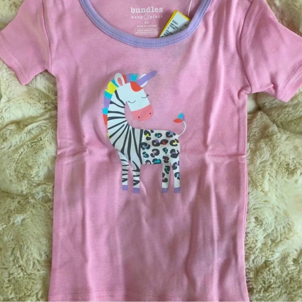 🌻The Children’s Place Girls 2pc Zebra Pajama Shirt & Pant